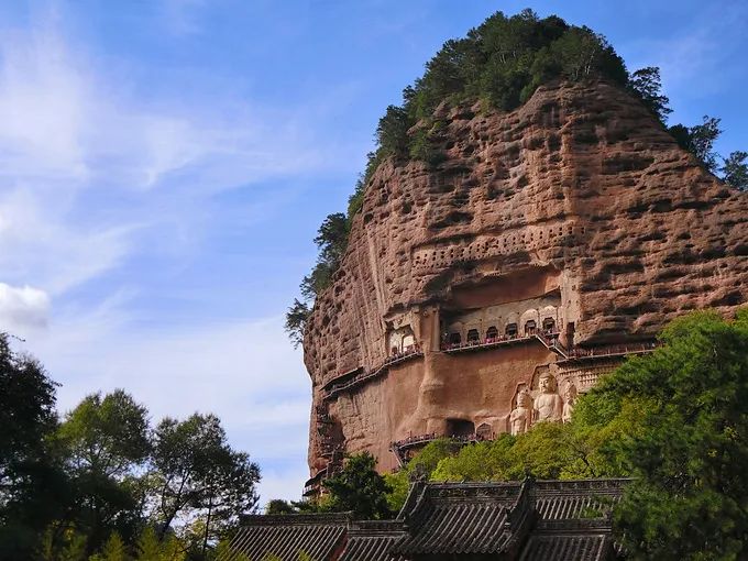麦积山石窟在,麦积山石窟在哪里,麦积山石窟介绍_大山谷图库